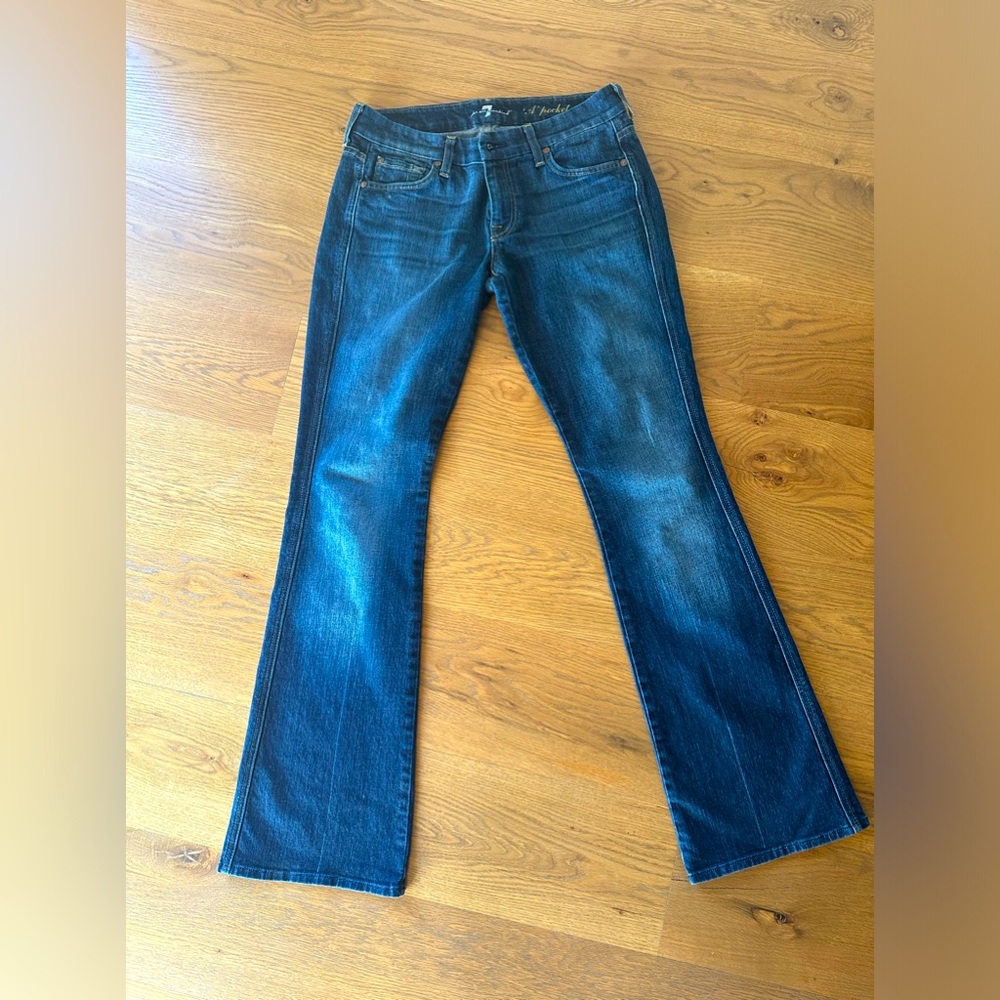 7 For All Mankind Women's Bootcut Jeans - Dark Blue